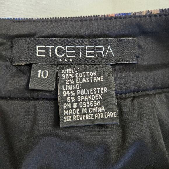 ETCETERA Multicolor Corduroy Mini Skirt Size 10 Artsy Rainbow Boho Indie - Picture 8 of 11